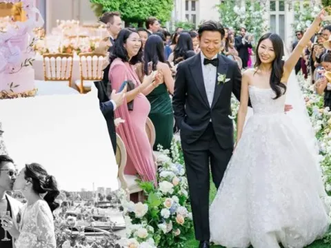 Đám cưới sang xịn ở Paris, cô dâu "chơi lớn" rủ 20 người bạn đi trăng mật cùng cho vui
