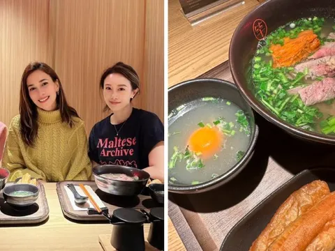 Trước thềm khai trương quán phở, Chi Pu "tất bật" đón những người bạn ghé tới chúc mừng