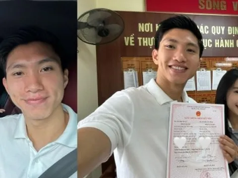 Đoàn Văn Hậu lái xe bạc tỷ đưa Doãn Hải My đi đăng kí kết hôn, hội tuyển thủ nô nức chúc mừng nhưng Tiến Linh lại gây tranh cãi