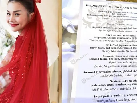 Menu tiệc cưới “chị đại” Thanh Hằng: toàn món ngon “đẳng cấp”, thoải mái ăn đến no căng