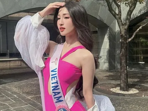 Á hậu Phương Nhi khoe bộ ảnh bikini trước thềm chung kết Miss International