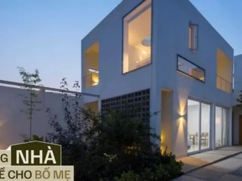 Con trai 40 tuổi xây căn nhà 200m2 để bố mẹ dưỡng già, có sân vườn trồng nhiều cây xanh ngập tràn ánh nắng