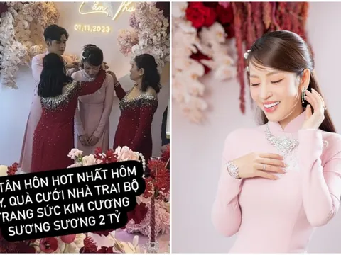 Cô dâu Đồng Tháp được mẹ chồng tặng quà tiền tỷ, dùng hơn 1000 viên kim cương