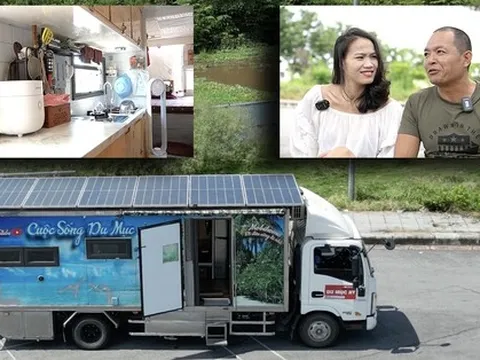 Cặp vợ chồng bỏ nhà mặt phố, sống lang thang trên 'nhà di động'