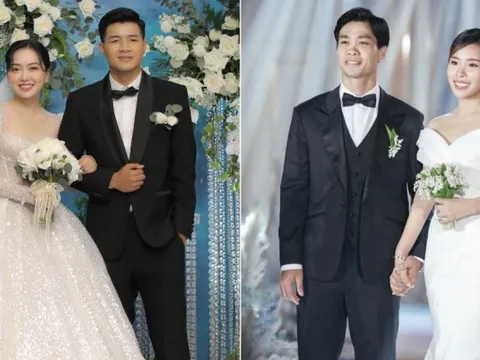 "Bóc giá" váy cưới của vợ cầu thủ Việt: Người chi cả tỷ đồng, một thiên kim tiểu thư siêu giàu lại cực giản dị