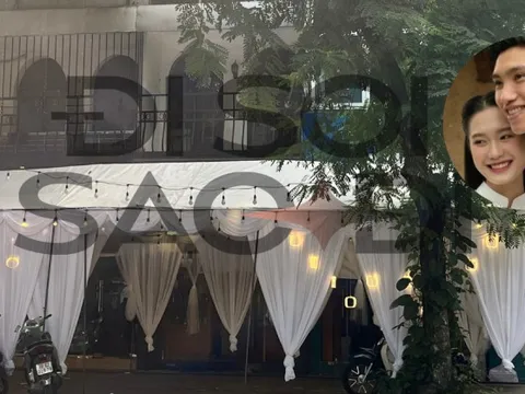 Hé lộ rạp cưới của Doãn Hải My: Công tác chuẩn bị tất bật, rạp to nhất mặt phố trung tâm