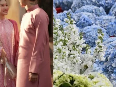 Đám cưới Đoàn Văn Hậu trang trí bằng hoa tươi nhập khẩu, cô dâu Doãn Hải My cử người xuống giám sát cắm hoa