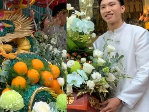 Bí mật chiếc tráp đặc biệt của đám hỏi Đoàn Văn Hậu