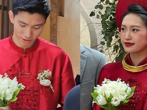Hoa cưới Đoàn Văn Hậu trao cho Doãn Hải My: Ý nghĩa đặc biệt hứa hẹn một đời