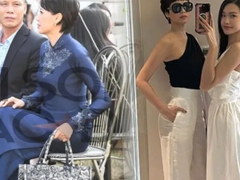 Mẹ Doãn Hải My gây sốt với phong cách cực sang tại đám cưới, sắc vóc ngoài đời không thua gì con gái