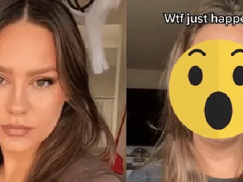 Hot girl mạng đu trend biến hình, dân mạng "chết lặng" khi chiêm ngưỡng mặt mộc: Công nghệ trang điểm tiến bộ quá!