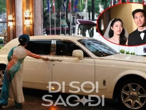 Xúng xính ăn cưới Đoàn Văn Hậu - Doãn Hải My: Dàn khách đi G63, có cả người “đánh” luôn cả Rolls-Royce
