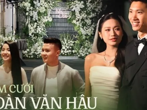 Toàn cảnh đám cưới sang chảnh của Văn Hậu và Hải My ở Hà Nội: Dâu rể visual xịn khỏi bàn, nhiều chi tiết thể hiện đẳng cấp