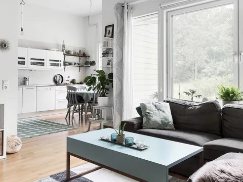 Căn hộ chỉ vỏn vẹn 40m² nhưng vẫn tạo cảm giác rộng thênh thang cho gia đình trẻ