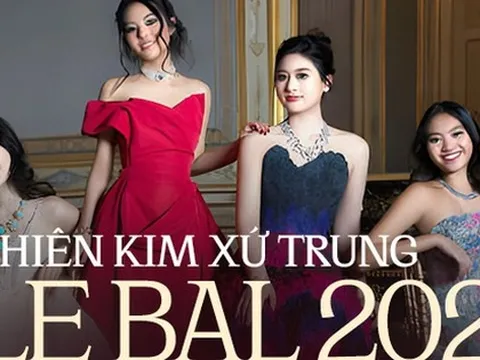 Thiên kim xứ Trung tại Le Bal 2023 "gây sốt" MXH: Diện toàn đồ Haute Couture, nhìn sang gia thế mới thực sự choáng