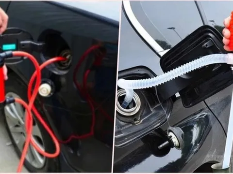 Cách rút xăng xe máy, ô tô đúng cách