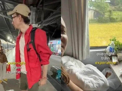 Khách Tây thích thú trải nghiệm khoang hạng nhất trên tàu TP.HCM - Đà Nẵng: Mất 16h, đắt hơn vé máy bay