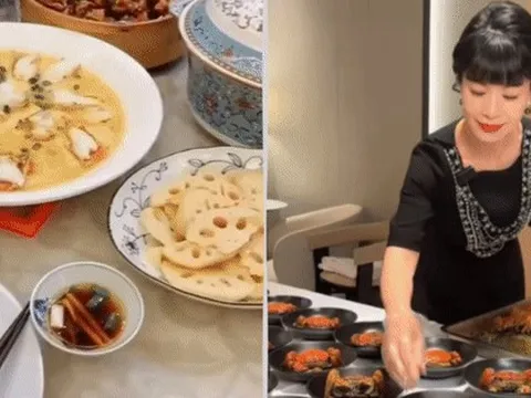Đỉnh cao bà vợ nội trợ: Mặc toàn đồ hiệu vào bếp, nấu ăn "sương sương" mà hút 84 triệu lượt thích