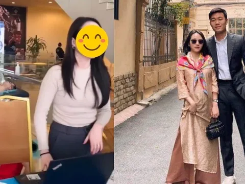 Nhuệ Giang - vợ Lương Xuân Trường hiếm hoi lọt "cam" thường: Làn da trắng phát sáng, nhan sắc gây chú ý