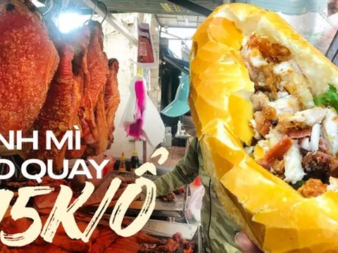 Tiệm heo quay da giòn nổi tiếng ở quận 6, khó tin với ổ bánh mì đầy thịt chỉ 15k khiến nhiều người tranh mua bằng được