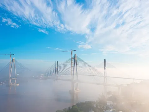 Chiêm ngưỡng cây cầu 5.000 tỷ đồng sắp hoàn thành ở miền Tây - công trình khẳng định nội lực kỹ sư Việt