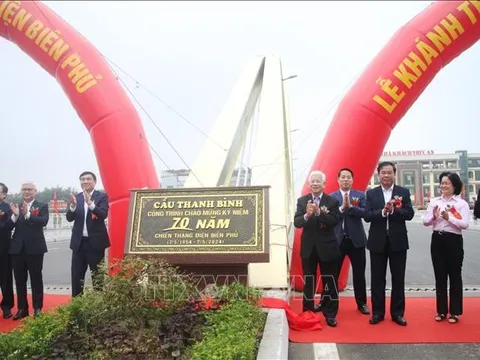Điện Biên: Khánh thành cầu Thanh Bình bắc qua sông Nậm Rốm lịch sử