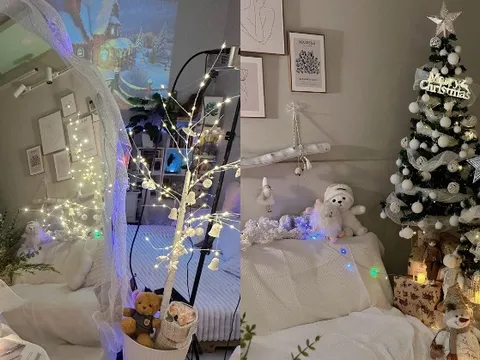 Đi thuê 5 triệu/ tháng nhưng chi 30 triệu mua nội thất: Vừa thay đổi decor và trang trí Giáng sinh hết 20 triệu đồng
