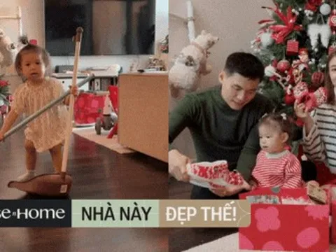 Nhà Pam Yêu Ơi đón Giáng sinh: Decor đơn giản mà ấm áp, cây thông đỏ rực chiếm ''spotlight''