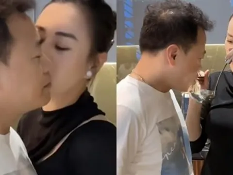 Phương Oanh ôm bụng bầu khệ nệ vào bếp, đang nấu ăn vẫn không quên hôn shark Bình cực ngọt