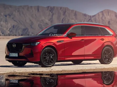 Xem trước Mazda CX-80 - Xe 'cận sang' ngang cỡ CX-8 ra mắt năm sau đấu Santa Fe