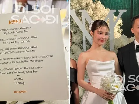 Hé lộ menu đám cưới Diễm My 9x: Đúng "chuẩn" bữa tiệc ấm cúng, món đồ uống gây ấn tượng