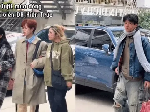 "Check" outfit đi học giữa trời 12 độ của sinh viên Kiến trúc, đứng cổng trường tưởng lạc vào fashion week
