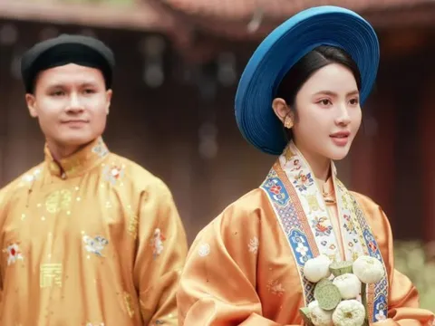 Lộ hình ảnh đầu tiên trong bộ ảnh cưới của Quang Hải và Chu Thanh Huyền