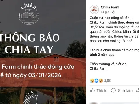 Lý do Chika Farm Đà Lạt bất ngờ đóng cửa vẫn cực "bí ẩn", ngay cả nhân viên cũng không rõ tại sao?