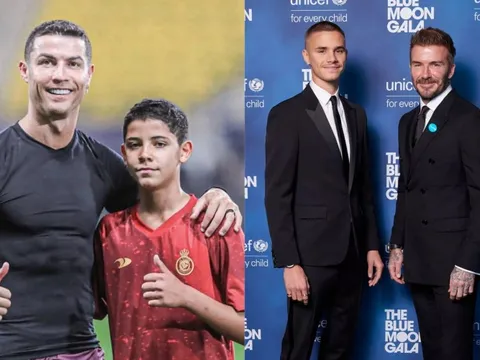 Cậu cả nhà Ronaldo 10 tuổi đã đeo đồng hồ nạm đầy kim cương, đắt gấp 32 lần so với món của thiếu gia nhà Beckham