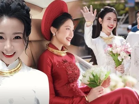 Cô dâu làng bóng đá Việt được tặng vàng ngày cưới hỏi, đoán xem của ai 'nặng' nhất?