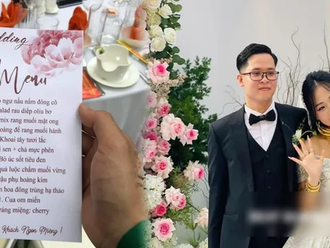 Mâm cỗ cưới 28 triệu của đại gia Quảng Ninh, rạp rộng 1000 mét vuông, cô dâu đeo vàng trĩu cổ