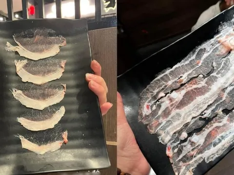 Những đĩa thịt nhúng lẩu đang khiến dân mạng rần rần vì thái quá mỏng: "Nhúng vào nồi là tan luôn thành nước"?