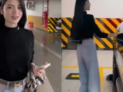 Chu Thanh Huyền tay cầm túi hiệu, đi xe tiền tỷ của Quang Hải nhưng dân tình lại chú ý đến chiếc áo đang mặc