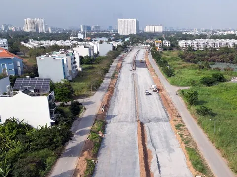 Cận cảnh dự án gần 1.500 tỷ đồng kết nối TP Hồ Chí Minh với Long An sau hơn 1 năm thi công