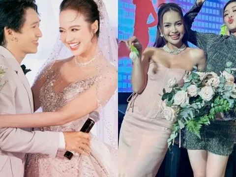 Đám cưới Tronie - Kiều Ngân tại TP.HCM: Cô dâu đeo trang sức 500 triệu đồng, Khánh Vân bắt được hoa "độc lạ"