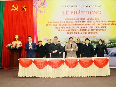 Cao điểm 100 ngày đêm hoàn thành GPMB dự án cao tốc Đồng Đăng - Trà Lĩnh