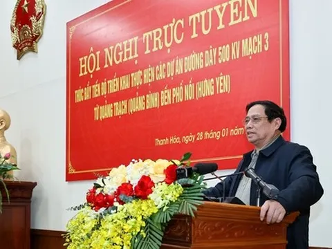 Thủ tướng: Đổi mới cách làm, huy động tổng lực, quyết tâm hoàn thành dự án 500 kV mạch 3 vào tháng 6/2024