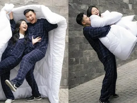 Bộ ảnh cưới với chăn bông khi Hà Nội rét 7 độ C gây sốt mạng