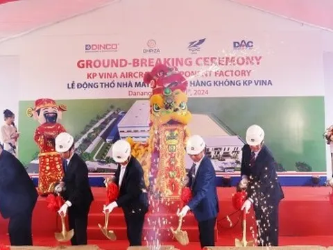 Đà Nẵng động thổ dự án Nhà máy linh kiện hàng không KP VINA, vốn 20 triệu USD