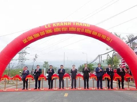 Khánh thành 3 công trình hạ tầng hơn 2.500 tỷ đồng, động lực thúc đẩy quan trọng cho kinh tế của một thành phố trực thuộc TW