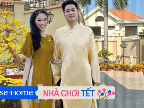 Linh Rin khoe Tết đã rất gần, năm nay biệt thự quận 2 của vợ chồng con trai tỷ phú trang trí cỡ nào?