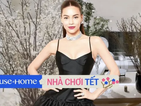 Hoa chơi Tết Giáp Thìn trong biệt thự 30 tỷ của Hà Hồ: Đào phai, cúc vạn thọ, tulip,... rực rỡ chói mắt