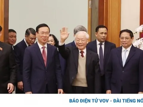 Tổng Bí thư Nguyễn Phú Trọng chúc Tết lãnh đạo, nguyên lãnh đạo Đảng, Nhà nước