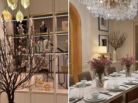 Biệt thự 20 tỷ đồng ngập tràn sắc hoa đón Tết của Noo Phước Thịnh